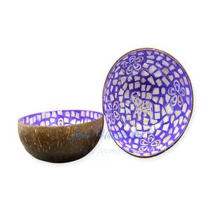 Ensemble de bols à smoothie en noix de coco avec logo personnalisé de haute qualité - Product Image 5