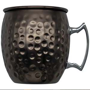 Tasse martelée en laiton et acier inoxydable de haute qualité en métal plaqué cuivre et tasse en laiton antique polie à la main en vrac. - Product Image 5