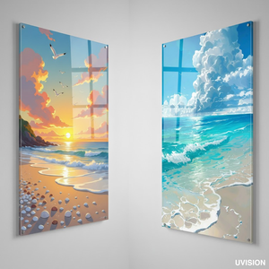 Impression UV personnalisée sur œuvre d'art en verre |   Décoration murale en verre trempé pour la décoration intérieure - Product Image 3