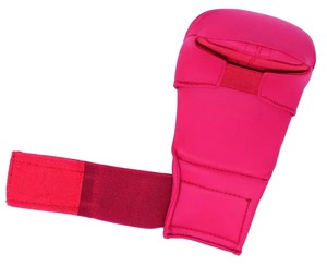 Gants de karaté et LOGO personnalisé Mitaines de karaté en PU souple et gants de protection des mains de sparring approuvés par la WKF pour l'entraînement au karaté - Product Image 2