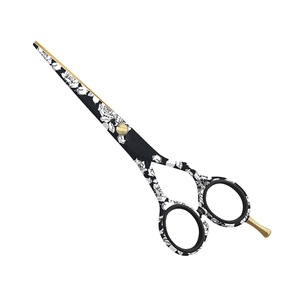 Ciseaux de coupe de cheveux personnalisés de qualité supérieure Design floral Ciseaux de coiffeur à tranchant pour salon et usage domestique - Product Image 1