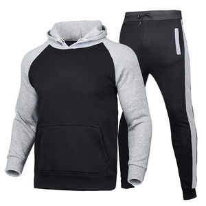 Ensemble de survêtement pour homme en polyester, coupe ajustée, vêtements de sport, survêtement pour toutes les saisons, survêtement de jogging en gros pour homme - Product Image 1
