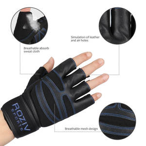 Guantes de Fitness de Neopreno OEM de Medio Dedo, Cómodos, Ligeros, con Soporte para Muñeca, Transpirables, para Gimnasio, Levantamiento de Pesas, Nuevo Estilo - Product Image 4