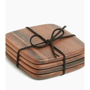 Sous-verres carrés en bois en gros, résistants à la chaleur, écologiques, réutilisables, pour restaurant, hôtel - Product Image 4