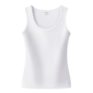 Femmes coton couleur unie femme mince sans manches gilet décontracté couleur unie culture coupe inférieure haut pour dames Fitness gilet été - Product Image 2