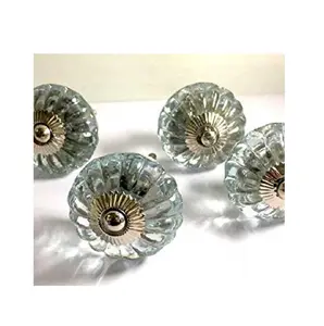 Super Selling Furniture Accessories Crystal Cut Brass Door Knob with Customized Colour Available at Bulk Price