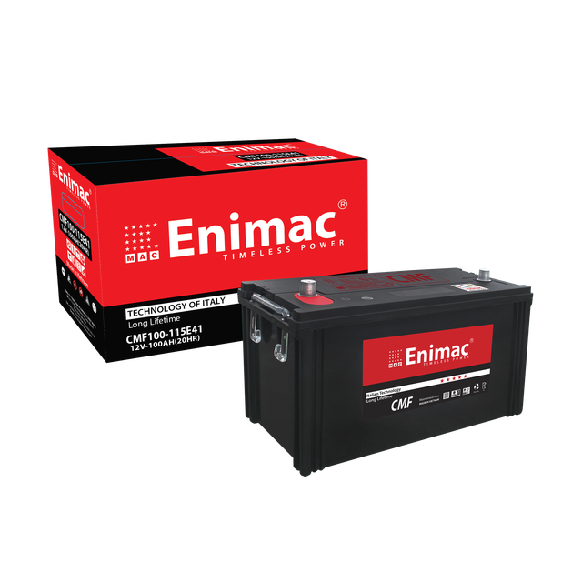 ENIMAC Vietnam 12V 100 AH MF Premium Quality High Pure Lead ISO Certified Car Battery Auto Charger 780A CCA 12-Month Warranty