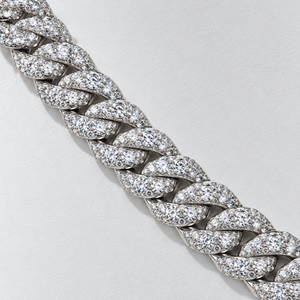 Collier cubain personnalisé en moissanite CVD, certifié GRA, 12 mm, chaîne en argent 925, style hip-hop, bijoux pour homme, coffret cadeau - Product Image 2