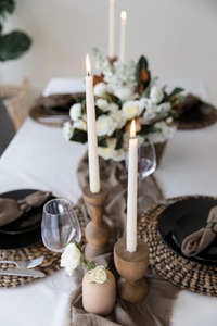 Candelabro de madera moderno, Juego de 2 unidades - Product Image 5