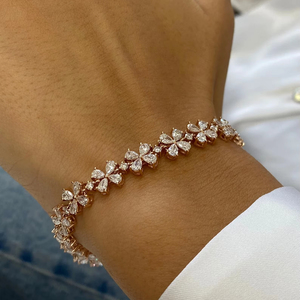 Trending Fashion IGI Certified Pera y corte redondo VVS Lab Grown Diamond 14K Pulsera de oro sólido Fino Regalo de joyería de moda de lujo - Product Image 1