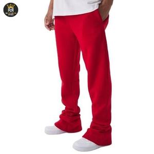 Pantalones y pantalones Acampanados para hombre con forro polar interior de alta calidad, ropa informal para todo el día, pantalones de chándal Acampanados para hombre - Product Image 1
