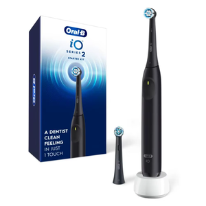 Kit de démarrage de brosse à dents électrique rechargeable Oral-B IO Series 2 Noir Nuit, poils moyens, 2 têtes de brosse, 3 modes, minuteur 2 min - Product Image 5
