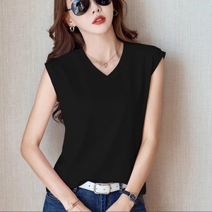 Camiseta sin mangas con textura de seda helada de verano, chaleco con correa de burbuja, Copa fija para mujer, abrigo largo en el pecho, ropa interior sin mangas - Product Image 3