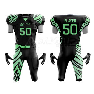 ชุดยูนิฟอร์มอเมริกันฟุตบอลสั่งทำพิเศษ-ชุดกีฬาทีมสั่งทำ โพลีเอสเตอร์ 100% ไซส์ใหญ่ แห้งเร็ว ระบายอากาศได้ดี สำหรับผู้ใหญ่ แบบยูนิเซ็กซ์ สั่งทำได้ - Product Image 4