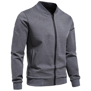 Veste universitaire matelassée pour hommes Letterman automne hiver haute qualité décontractée col montant coupe-vent en polaire personnalisée Varsity Jacket pour hommes - Product Image 3