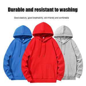 Classique 350GSM personnalisé imprimé brodé sweats à capuche coton unisexe sweats automne surdimensionné ajustement confortable vêtements décontractés - Product Image 2