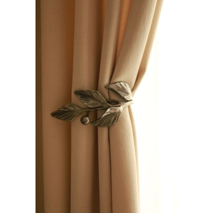 Attaches de rideaux en métal en forme de U, faites à la main, finition noire, installation facile pour la décoration des fenêtres de la maison, supports de rideaux - Product Image 5