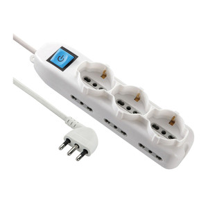 Multipresa 6 Prese Bipasso /+Schuko, Salvaspazio Figura 3 - Product Image 1