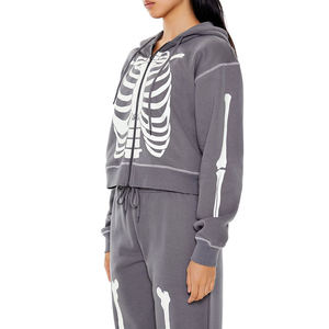 Nardon Apparel Custom Logo Blank Cotton Acid Washed 2 Piece Hoodie Set <b>Joggers</b> Sweatshirt Long Sleeve Casual <b>Women</b> Hoodie Set - Product Image 5