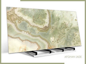 Dalles d'onyx vert afghan naturel, dalles d'onyx vert de jade afghan en pierre pure, bloc vert d'onyx de jade afghan - Product Image 2