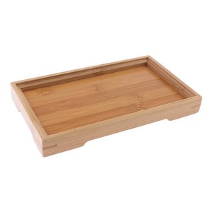 ถาดเสริฟไม้จีนสีน้ําตาล ถาดเสริฟไม้โบราณ กาแฟไม้ นม ขนมเค้ก ชีส เด็ก ขนม อาหารผลไม้ จานอาหาร - Product Image 5