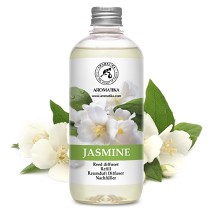 Aromatika Natural Jasmine Aroma <b>Diffuser</b> <b>Refill</b> Liquid 500ml Long Lasting Room Fragrance <b>Reed</b> <b>Diffuser</b> <b>Oil</b> - Product Image 1
