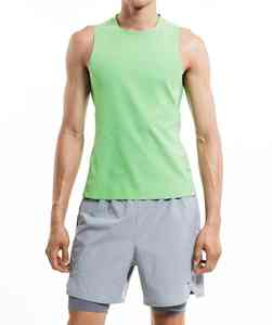 Customized <b>Men's</b> Spandex <b>Padded</b> Compression <b>Shirt</b> Breathable Rib Chest Protector Plus Size Sleeveless Football Traintank Top - Product Image 1