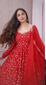 คอลเลกชันชุดสلوار-คามีซสำหรับผู้หญิง ดีไซน์หรูหรา สำหรับเทศกาลต่างๆ |   ผ้าปักลายหรูหรา ผลิตจากโพลีเอสเตอร์ ความยาวระดับเข่า แห้งเร็ว เหมาะสำหรับงานปาร์ตี้ - Product Image 5