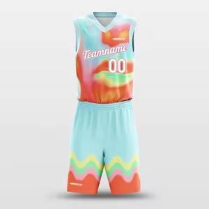 Ensemble de maillots de basket-ball réversibles personnalisés, uniformes grande taille respirants, imprimé avec votre propre design d'équipe - Product Image 1