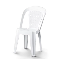 Chaises de cuisine, restaurant, bistrot, jardin, extérieur, en plastique PP, empilables, résistantes aux intempéries, durables, écologiques, certifiées ISO9001 TUV