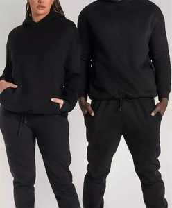 Survêtement de luxe neuf personnalisé pour femme, broderie d'entraînement, coupe ajustée, 100% coton, taille plus, avec pantalon évasé, écologique - Product Image 3