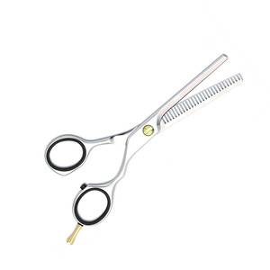 Ciseaux de coiffeur à bord de rasoir en gros Ciseaux amincissants de 6 "avec repose-doigts Ciseaux amincissants en acier allemand - Product Image 2