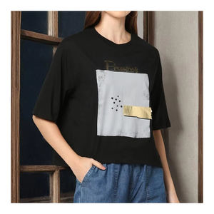 Camiseta personalizada de alta calidad para mujer, camisetas de verano 100% algodón, camiseta de gran tamaño, camiseta fabricada al por mayor para mujer - Product Image 3