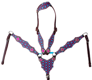 Ensemble de punaises roses aztèques pour chevaux - Product Image 2