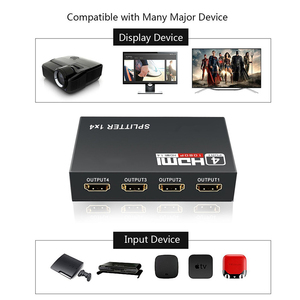OEM Professional 1x4 for HDMI <b>Splitter</b> Full HD 1080p Support 3D and 4K HDR Compatible Video <b>Splitters</b> & Converters - Product Image 4