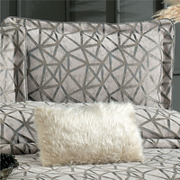 Ensemble de couvre-lit Guzide ELIZ 4 pièces en chenille 100% vison, tissé uni, lavable en machine, 300 fils au pouce carré, style minimaliste, taille King