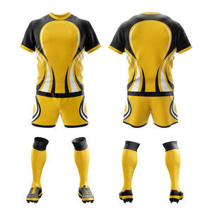 Fabricación de fábrica Uniforme de rugby de secado rápido con diseño único Logotipo personalizado Impreso Conjuntos transpirables - Product Image 4