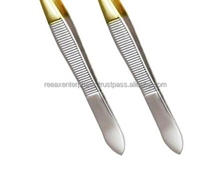 Herramienta de Cuidado de Belleza, Pinzas para Cejas de Acero Inoxidable con Punta Inclinada, Calidad Grado A+ - Product Image 4