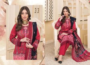 Robe d'été pour femmes de style indien et pakistanais Salwar Kameez fabriquée à partir de coton suisse/vêtements islamiques pour pelouse - Product Image 3