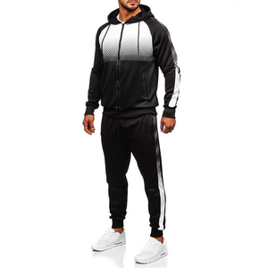 Sudadera con capucha y logotipo personalizado, chándal de 2 piezas para hombre, ropa de invierno de alta calidad, conjunto de chándal OEM de talla grande - Product Image 4