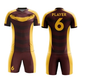 Uniformes de Fútbol Personalizables de Primera Calidad, 100% Poliéster Transpirable, Unisex para Adultos, Cuello Redondo, Tela de 240g, Transferencia Térmica - Product Image 1