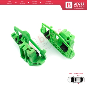 คลิปยึดกระจกหน้าต่าง BWR698+BWR700 ด้านหลังซ้ายและขวา สำหรับ 3 E90 E91 ปี 2004-2012 4/5 ประตู 1 E87 ปี 2003-2012 5 ประตู - Product Image 2