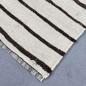 Vintage Turkish <b>Rug</b>, 2.6x9.2 ft <b>Runner</b> <b>Rug</b>, White Brown Camouflage <b>Rug</b> - Product Image 4