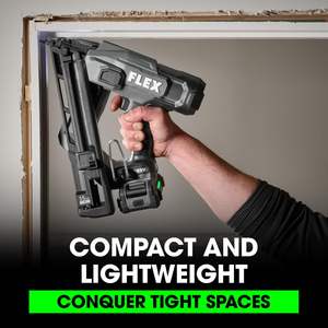 ชุดเครื่องยิงตะปูไร้สายแบบมุมฉาก ขนาด 15 เกจ พร้อมแบตเตอรี่ลิเธียม 2.5 แอมป์ชั่วโมง เครื่องชาร์จเร็ว 160 วัตต์ และหัวยิงตะปูขนาด 1-1/4 นิ้ว - Product Image 2