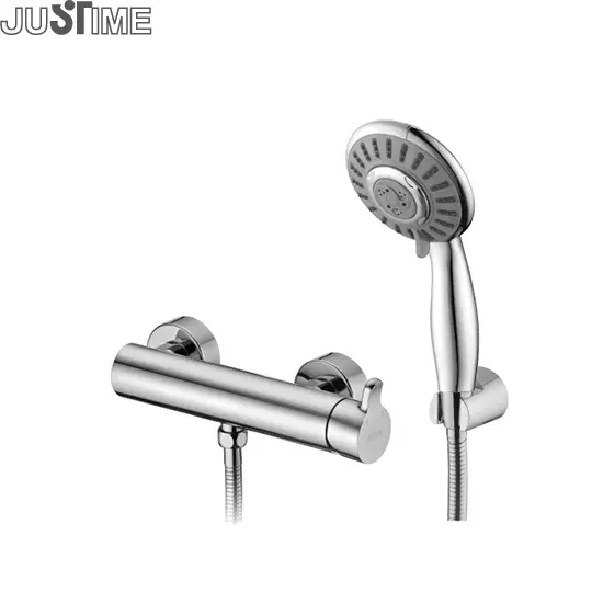JUSTIME Modern Brass Bath   Shower Mixer Tap With Handheld Shower