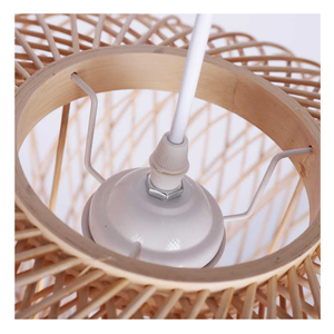 Lampe en rotin éco-consciente fabriquée à la main éclairage durable suspension bambou naturel usine directe Vietnam bon prix - Product Image 6