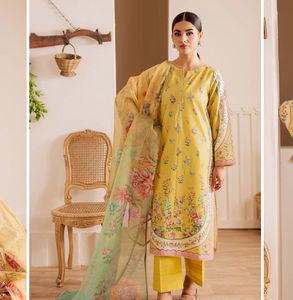 Dames de concepteur élégantes du fournisseur d'usine directe Salwar Kameez bonne qualité robe de pelouse décontractée 2025 Desgin Collection mère - Product Image 3