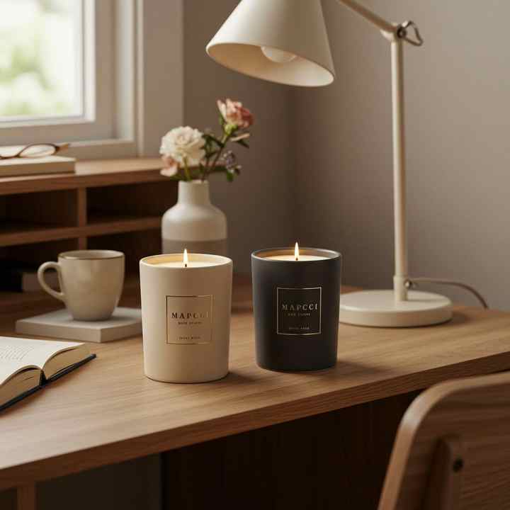 Made in Korea Unique Round Bottom Shape Hot Sale Macaron Color Soy Wax Scented Candle Manufacturer High Quality Popular Colorful