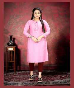 Longue Kurti Georgette Imprimé Crêpe Filles Indiennes Porter Prêt à Porter Pas Cher Bas Prix En Gros Surat Festival Porter Alphanumero - Product Image 3