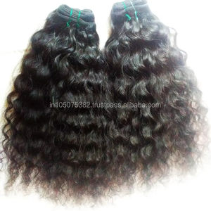 Trame de machine à cheveux bouclés indiens non transformés pour les prix d'usine - Product Image 1